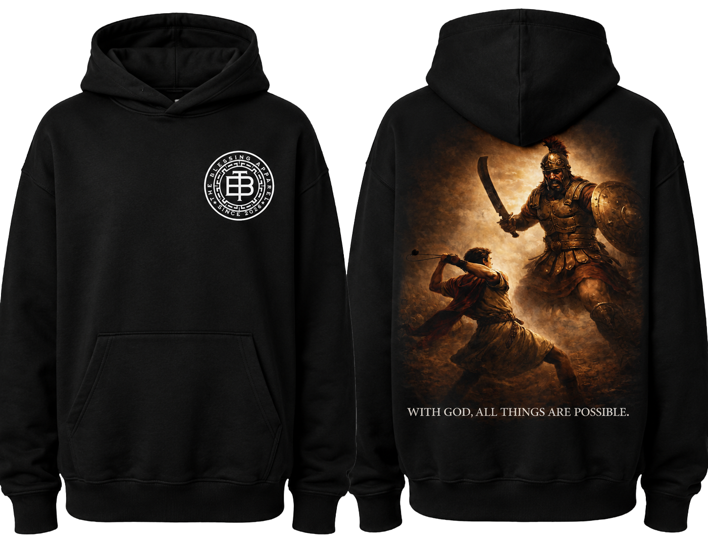 David and Goliath Hoodie